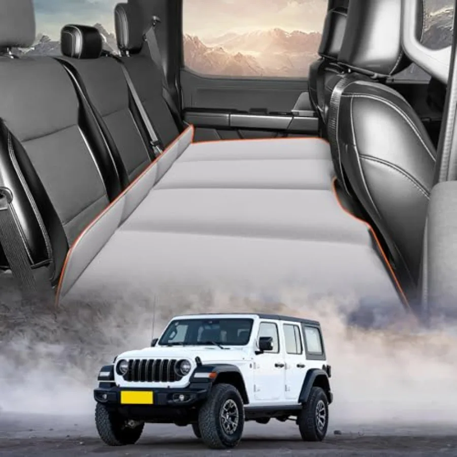 

Car Bed Backseat For Jeep Wrangler Folding Mattress Non Inflatable Car Mattress Easy To Clean Material With Convenient Storage