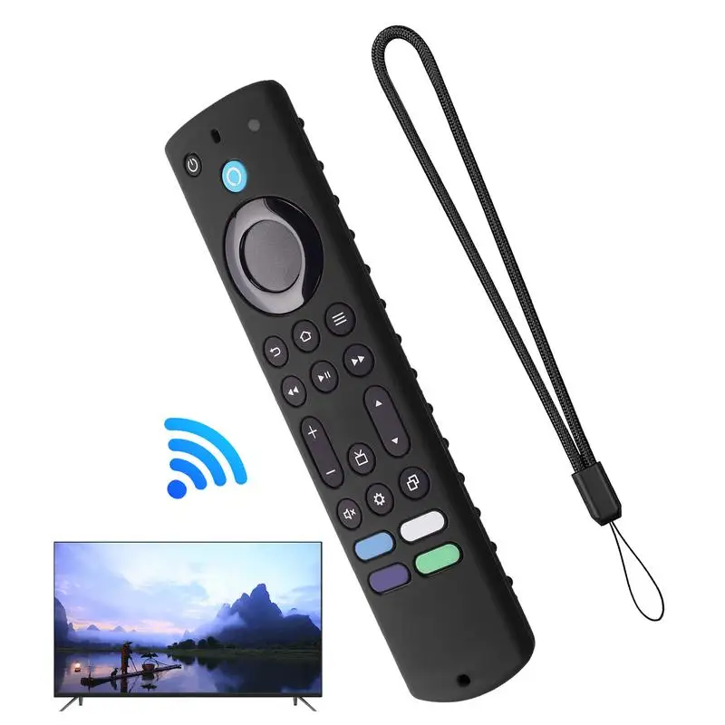 For Amazon Fire TV Stick 4k Max 2023 Remote Control Silicone Shockproof Replacement Case Shockproof Shell With Lanyard