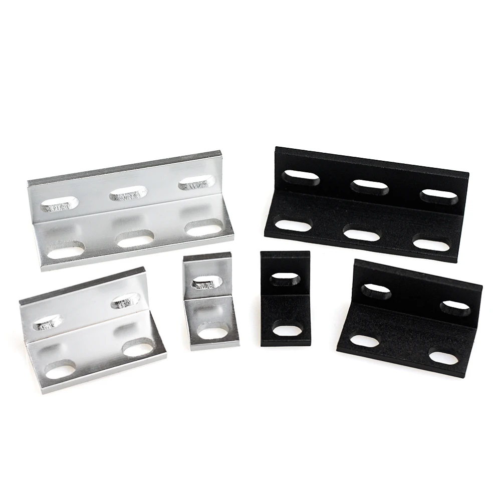 10Pcs Openbuilds Single Double Triple Universal L Type Support Brackets Fitting Angle Connector for Aluminium Profile