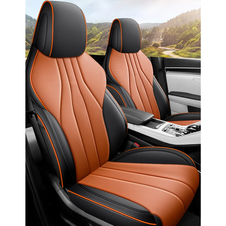 

Leather Original Car Seat Covers Car Accessories Interior Decoration Full Set Custom Car Seat Cover for Byd Song PLUS Ev