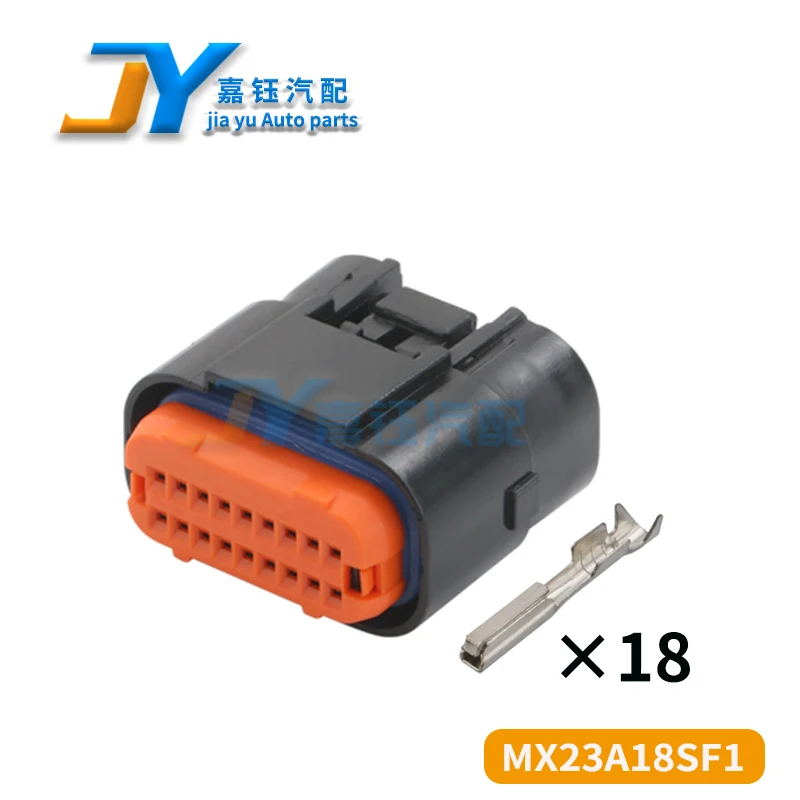 JAE 18-pin MX23A18NF1 MX23A18SF1 Automotive Waterproof Connector igniter plug ECU board end pin holder