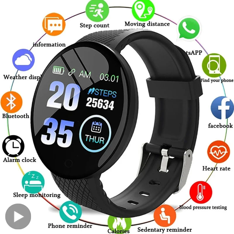 Electronic Digital Wristwatch Sport Smartwatch Fitness Wrist Smart Watch For Men Women Connected Clock Smartchwatch Male Female