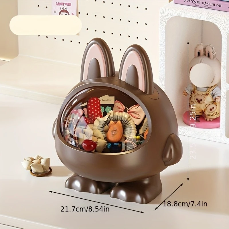 Caja de almacenamiento bonita del pequeño diablo, organizador de maquillaje, organizador de escritorio, cubo de basura pequeño, cesta de almacenamiento de dulces, decoración de papelería