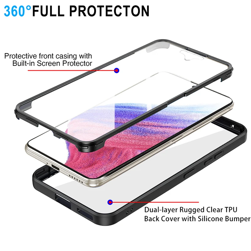 360 Full Body Case For OPPO Reno 4Z 5Z  5Lite Reno 7 For OPPO F19 Pro Find X5 Pro Double Sided Transparent Cover Soft Phone Case