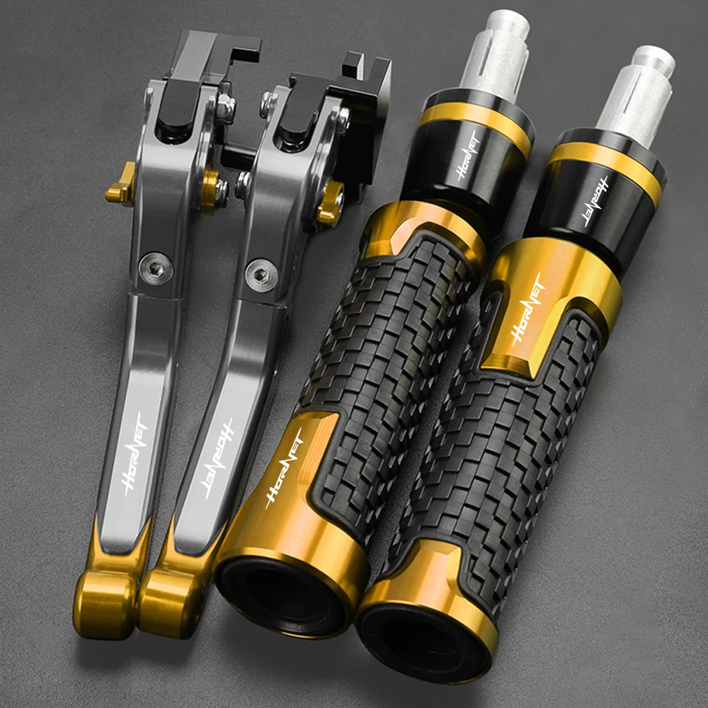 For HONDA CB599 CB600F HORNET CB 599 CB 600 F 600F 1998- 2006 2005 2004 2003 Motorcycle Brake Clutch Levers Handlebar grips ends view 4