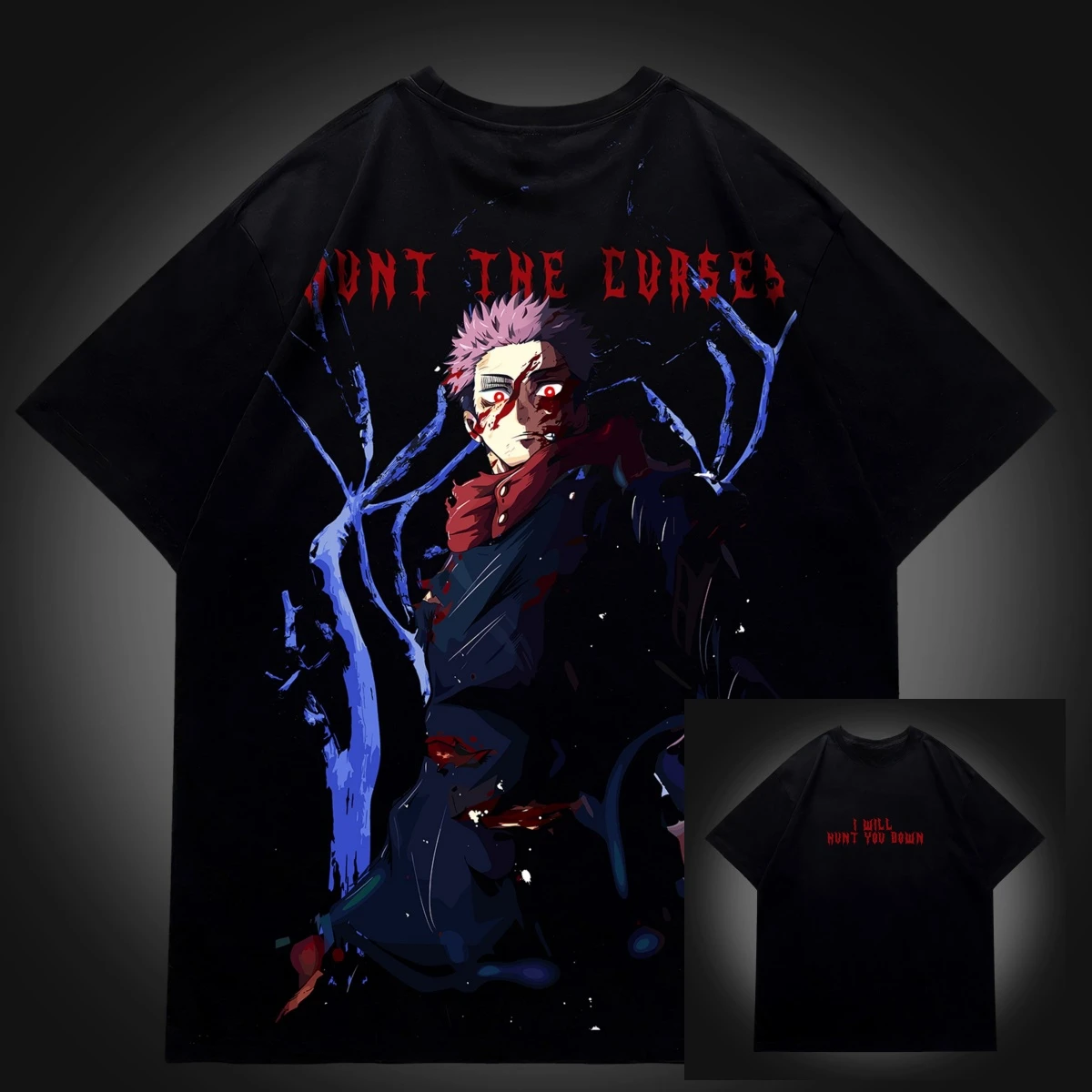

Yuji Hunt The Curses Jujutsu Kaisen Anime T-Shirt 100% Cotton Graphic Tee Men Women Kids Summer Streetwear Top