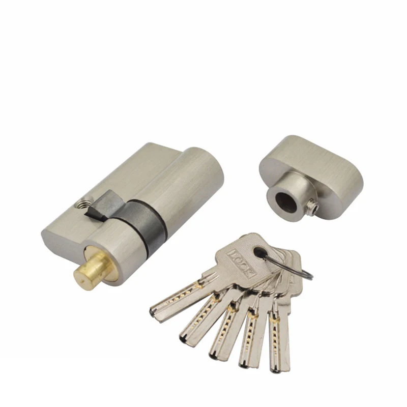 Picture 6: Pure Copper 51mm Diameter Glass Door Lock Core Large Single Cylinder Lock with Key Bile Eccentric Mechanism for Security