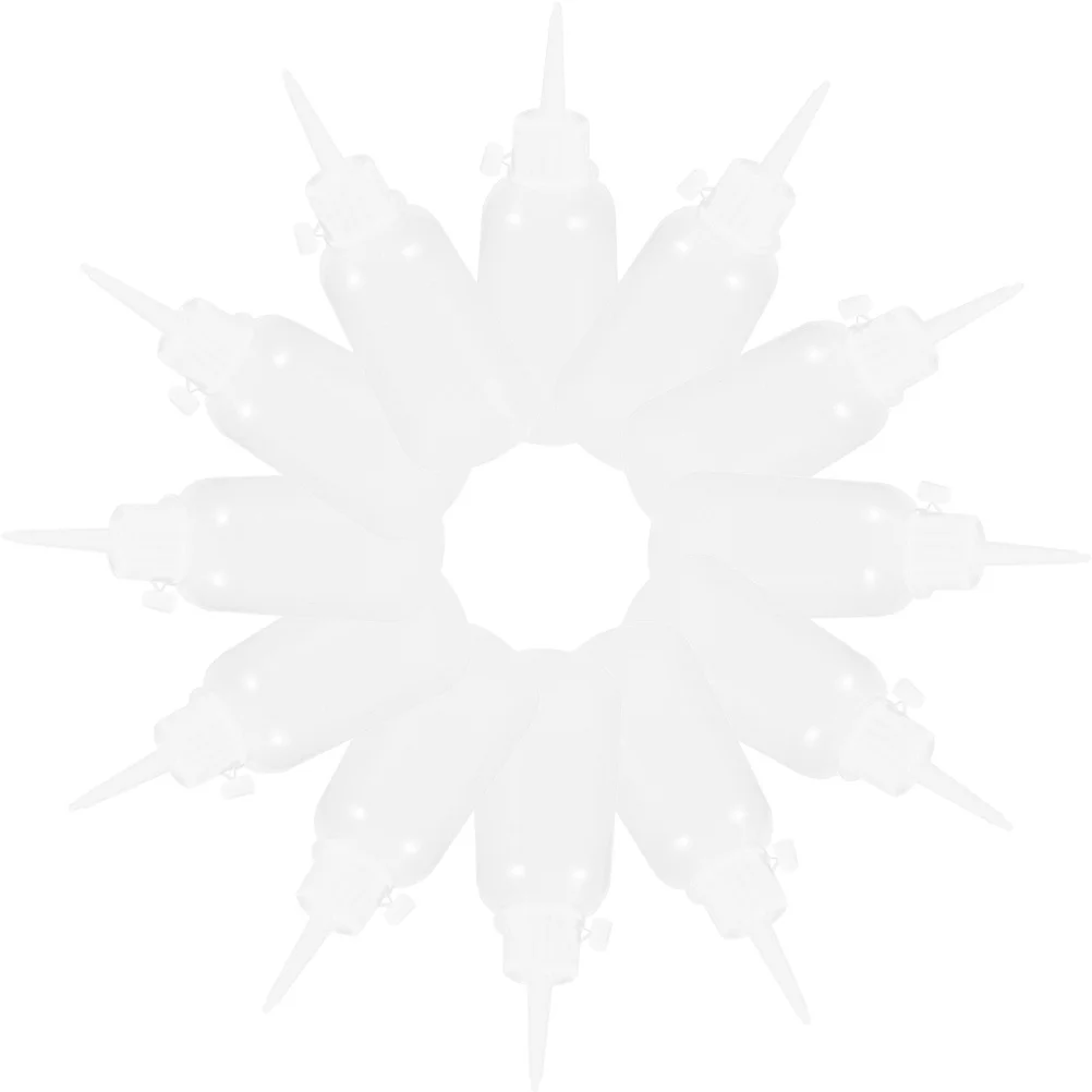 

12Pcs 100ml Compact Plastic Applicator Bottles for Home Supply and Crafting Needs Plastic Bottles with Caps Applicator Bottle