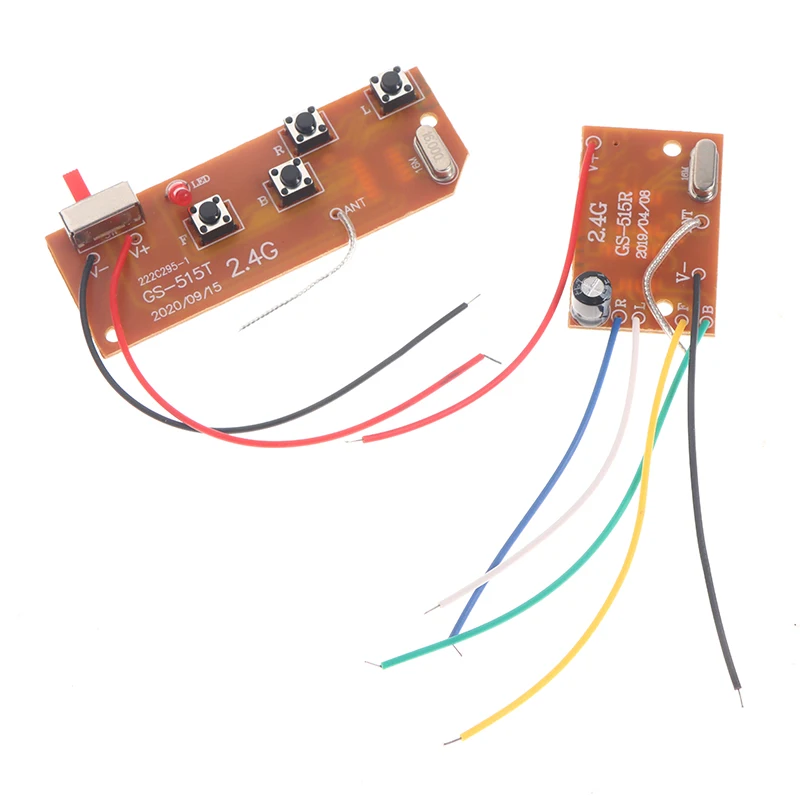 안테나 라디오가 있는 PCB 송신기 리시버 보드, RC 자동차 트럭용, 2.4G 4CH RC 리모컨, 27MHz 회로