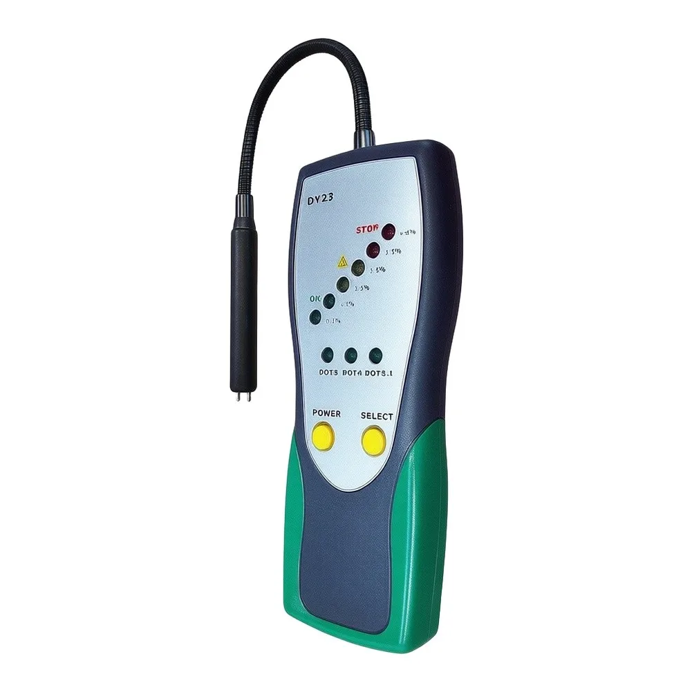 DY23 Brake Fluid Water Content Tester with Green Yellow Red LED Indicators for Quick Brake System Safety Check