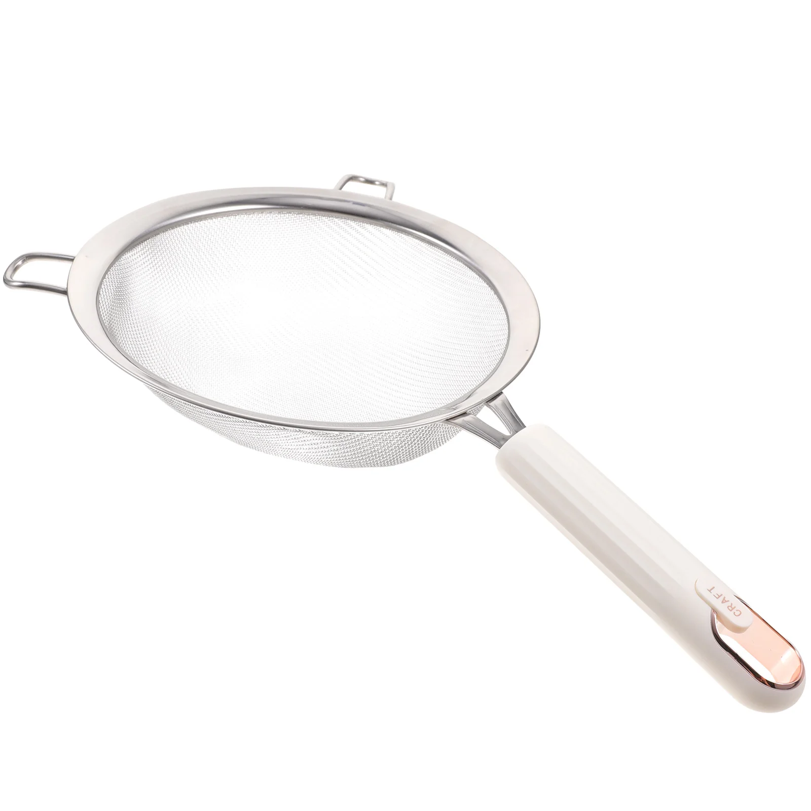 

Flour Strainer Reusable Spoon Kitchen Filtering Ladle Mesh Straining Basket Dumpling Non Slip Insulated