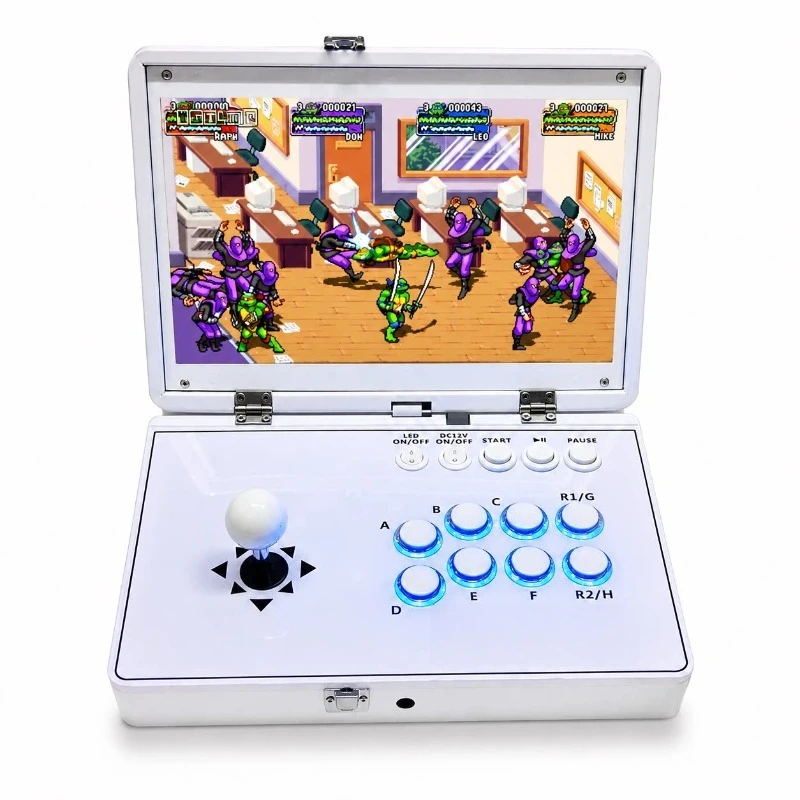 Suitable for  Arcade Fighting Game Console - Nostalgic Desktop Portable Folding Double Joystick for Home Outdoor Use