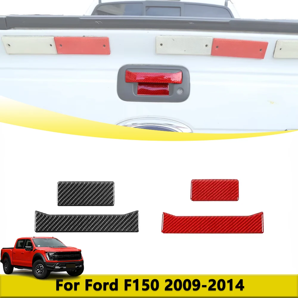 

Rear Trunk Tailgate Grab Handle Cover Decoration Stickers for Ford Raptor F150 2009-2013 2014 Exterior Mouldings Car Accessories
