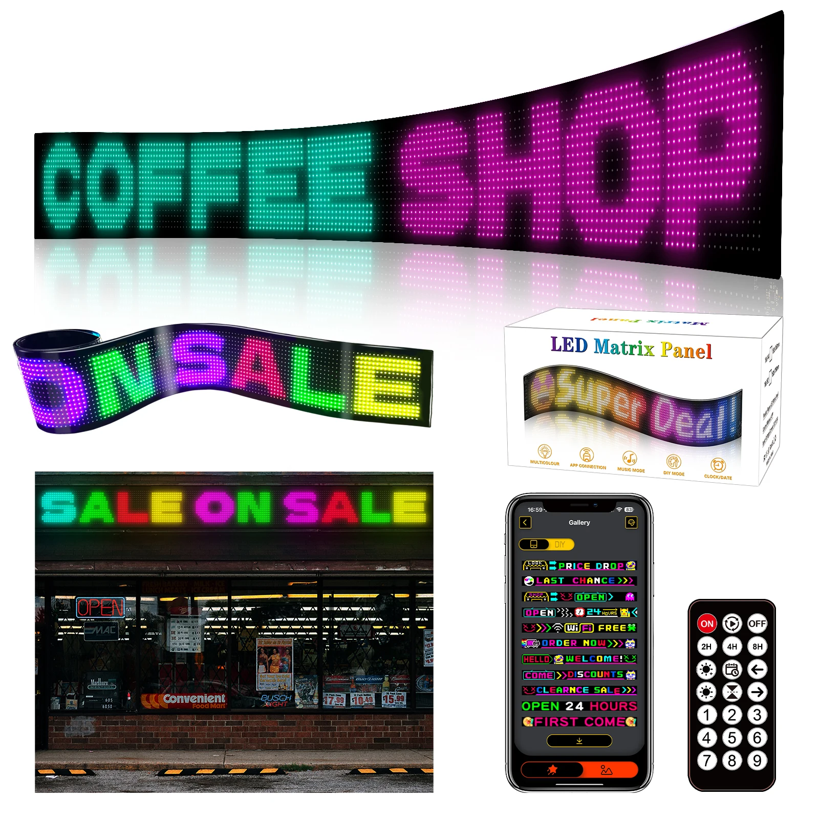 

Waterproof Dynamic Devil Eye LED Panel Programmable Bluetooth APP Car Rear Windshield LED Screen Auto Decoration Light parts