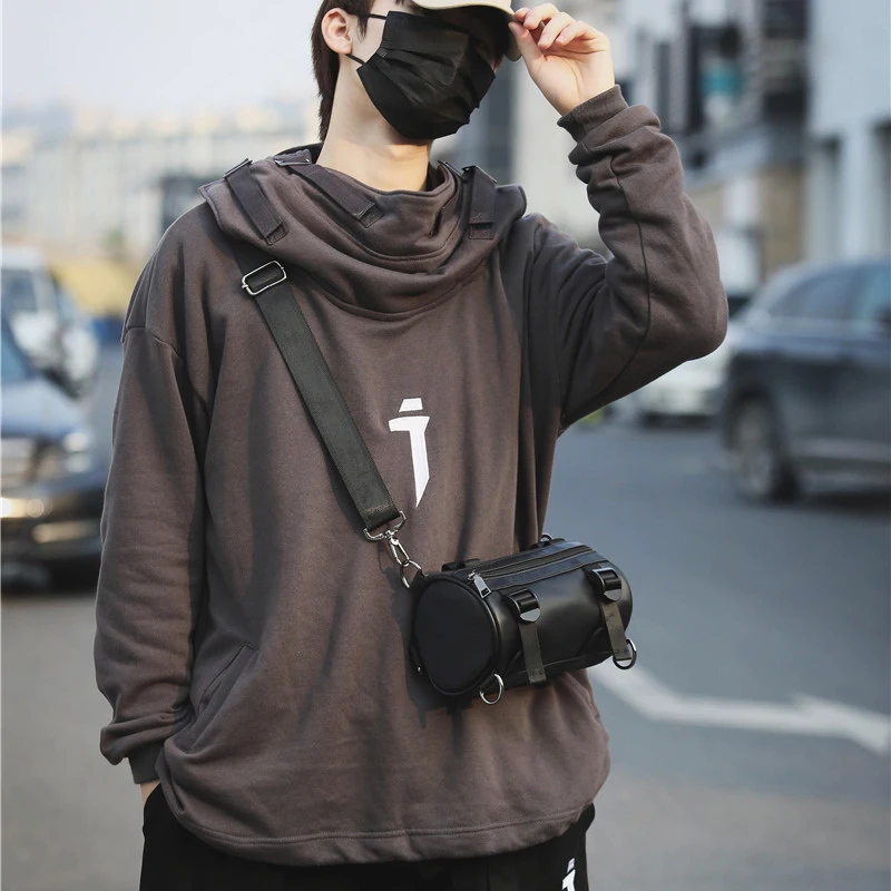 

Unisex Barrel Shape Crossbody Bag Vertical Horizontal Handbag Lightweight Bag for Party Outing School Gift Sling Bag