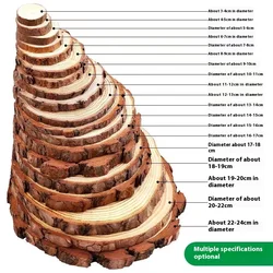 Log chips diy pine wood chips kindergarten handmade round wood decorative background wall laser engraving year round wood