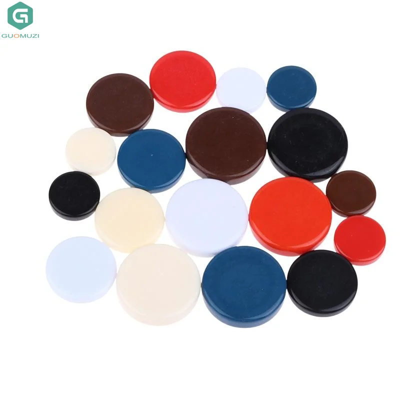 15Pcs Backgammon 20/27/32MM Multi Color Western Chess Round Plastic Draughts Blank Chess Smart Duel Chess Games Accessories
