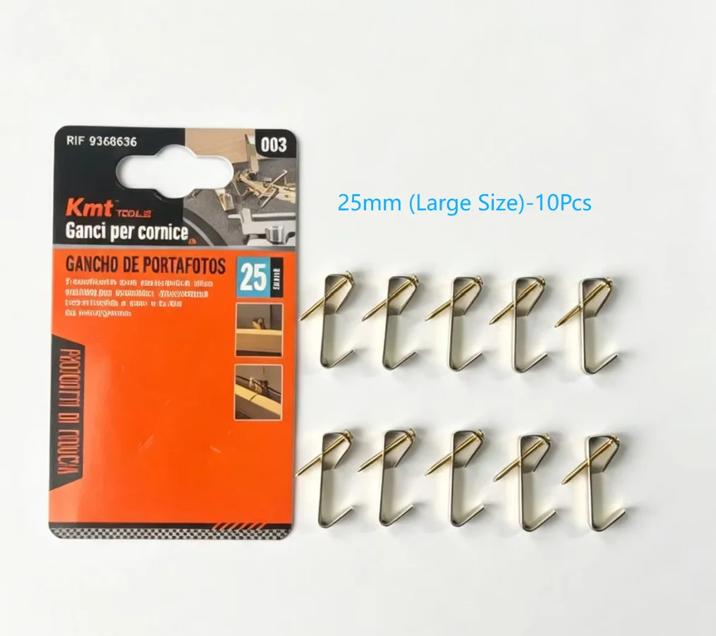Gold plated steel nail frame hook set