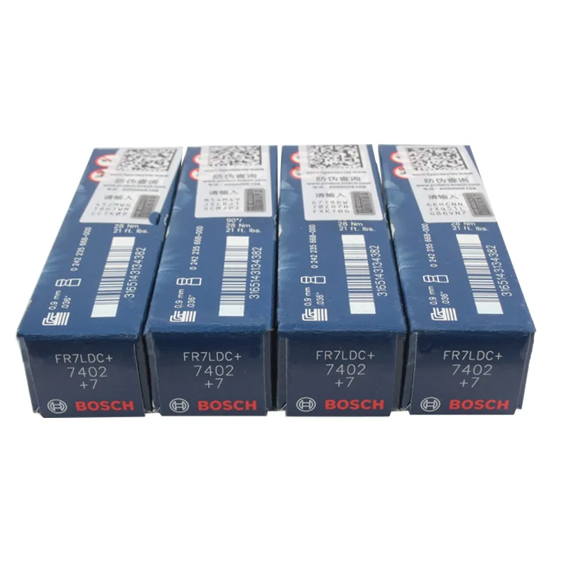BOSCH 1/4/6pcs Nickel-Yttrium Copper Spark Plug for AUDI 100(C4) 80(B4) BMW 3(E36E46) MINI Logan OPEL RENAULT 12129063428 59622J