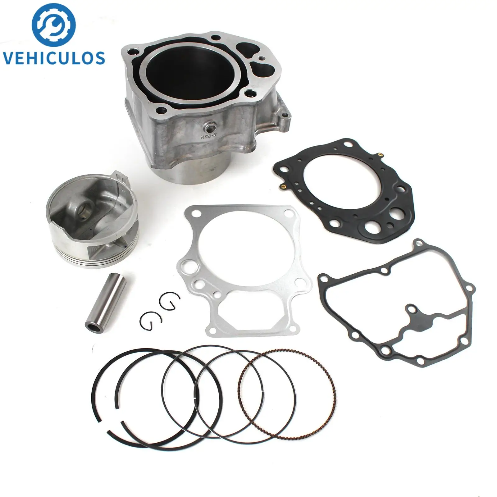 Kit de jarra de cilindro para Honda TRX500 12-19 Foreman Rubicon 500 15-21 Pioneer 500 Kit de junta de anillos de pistón de extremo superior 100% nuevo