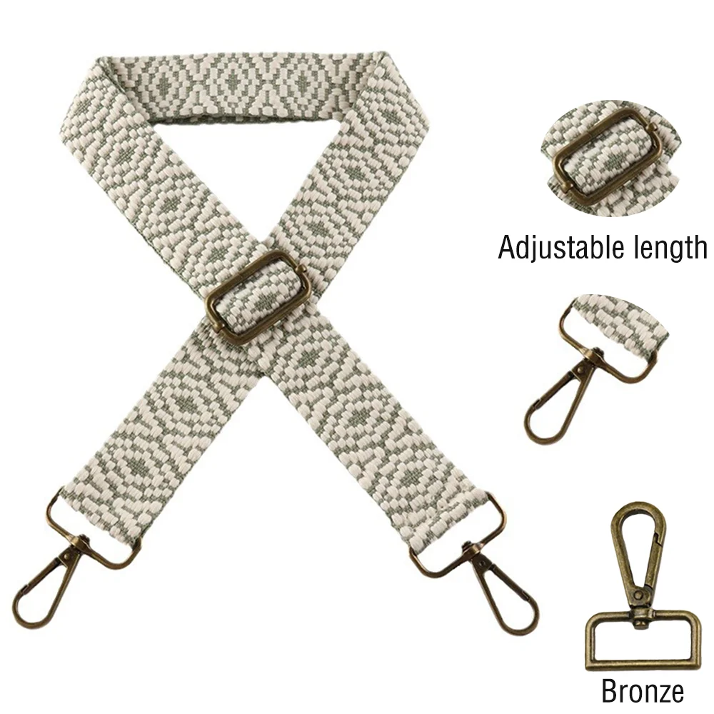 

3.8CM Nylon Shoulder Strap Diy Exquisite Embroidery Universal Fashionable Durable Precision Woven Diagonal Shoulder Strap