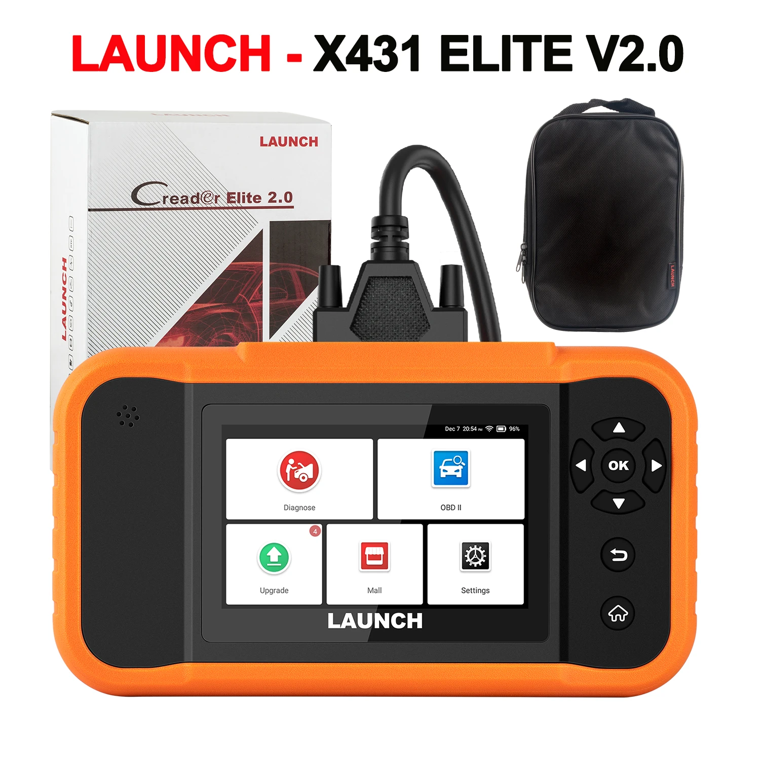 LAUNCH X431 Creader ELITE 2.0 車両診断ツール OBD2
