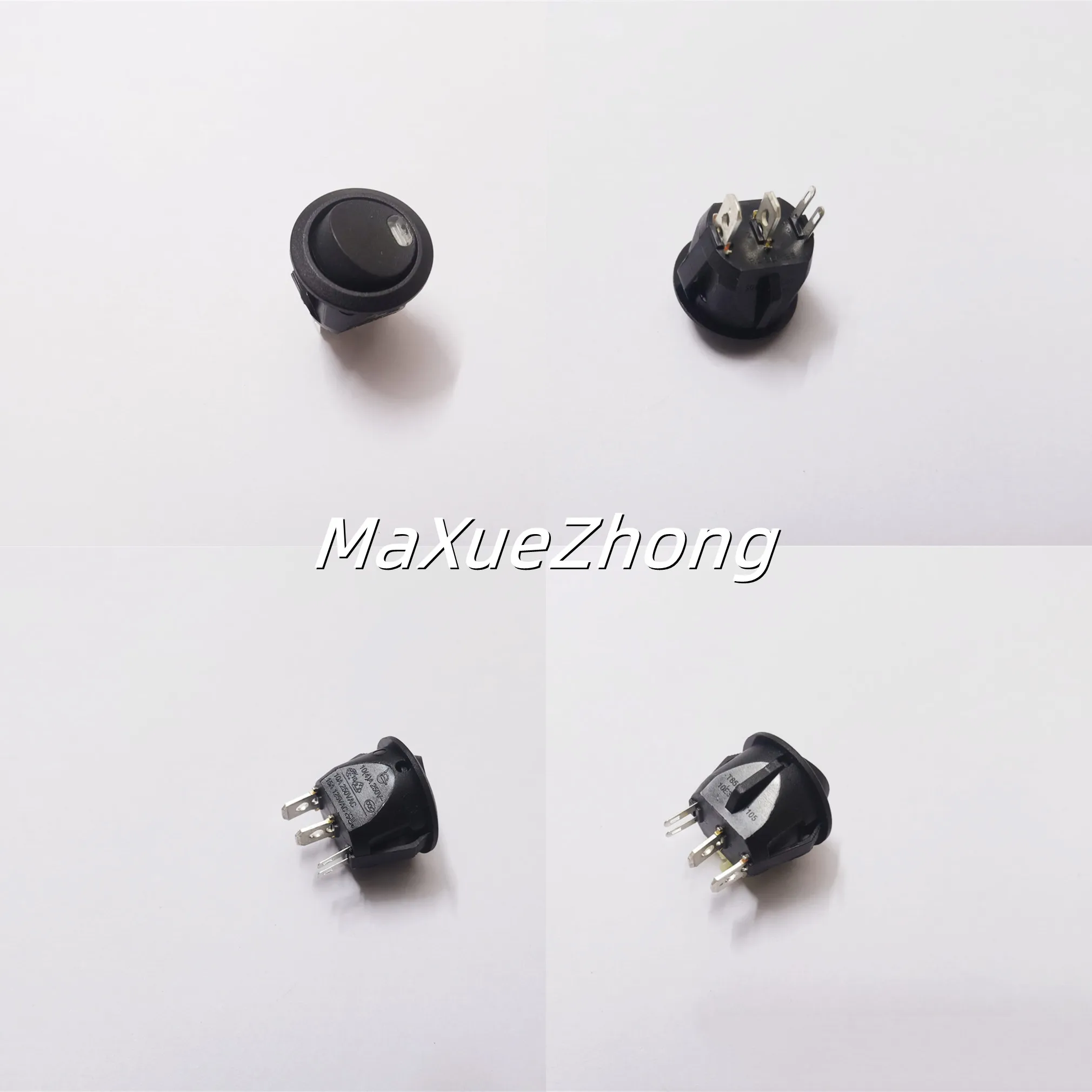 

Original new 100% RC95KKTELLRB circular rocker switch 10A250V 15A125V 4pin