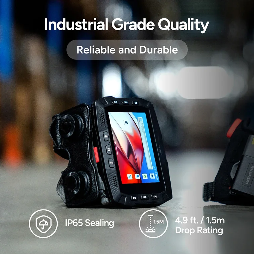 

2026MEFERI ME10 Smart Data Collection Terminal Pdas Android 13 IP65 Industrial Rugged Wearable PDA Barcode Scanner Wifi 6 Tablet
