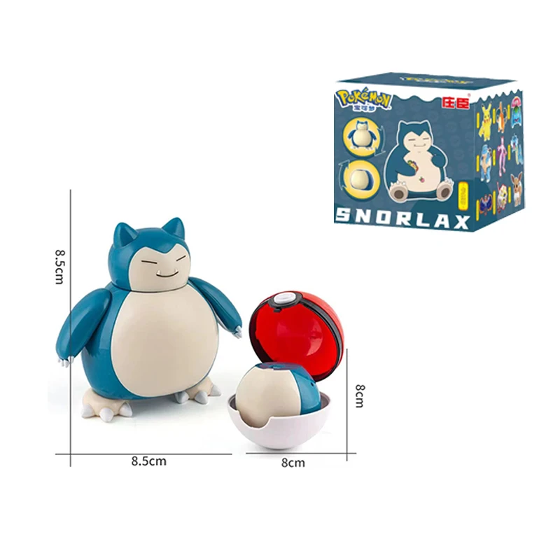 Pok é mon boule Transformable mobile Pikachu GENGAR SNORLAX CHARIZARD MEWTWO GYARADOS Figurine jouet pour enfants cadeau de noël