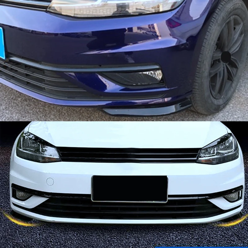 Per Golf 7.5 MK 7.5 2018-2020 auto paraurti anteriore labbro pala laterale Surround Spoiler