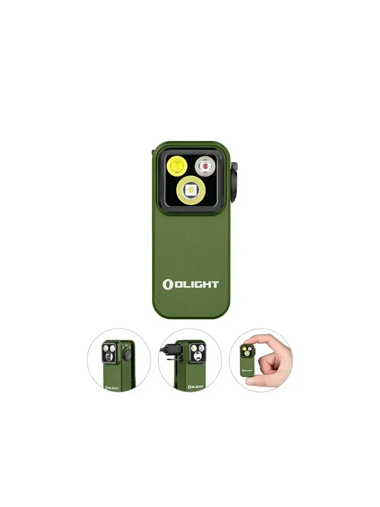 Latarka Olight Oclip Pro EDC 500 lumenów, ładowana przez USB-C, przenośna latarka magnetyczna — 2