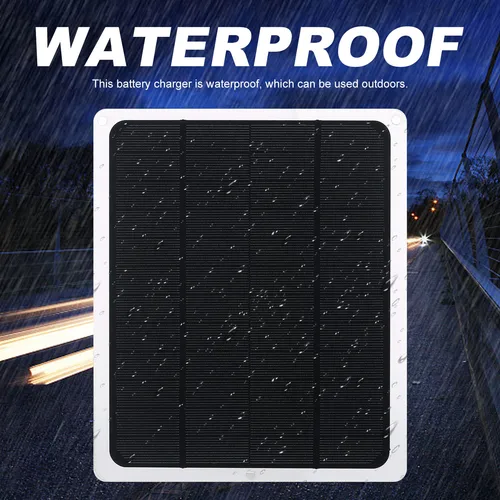 Imagen 2 del producto Mantenedor de cargador lento de batería Solar, Kit de carga de mantillo de Panel Solar impermeable de 12V para coche, motocicleta, barco