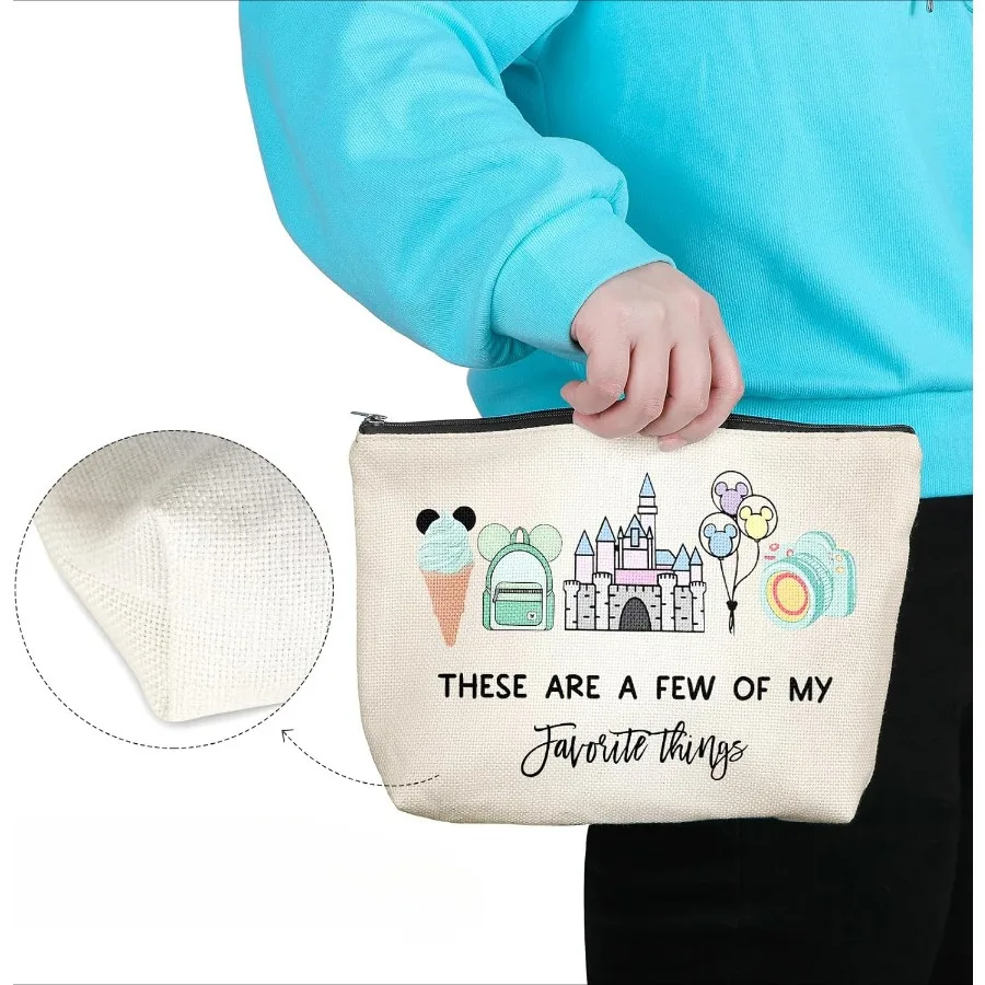 Printed Cosmetic Bag For Women Portable Zipper Makeup Pouch Travel Makeup Storage Organizer For Home Bathroom Beauty Accessory