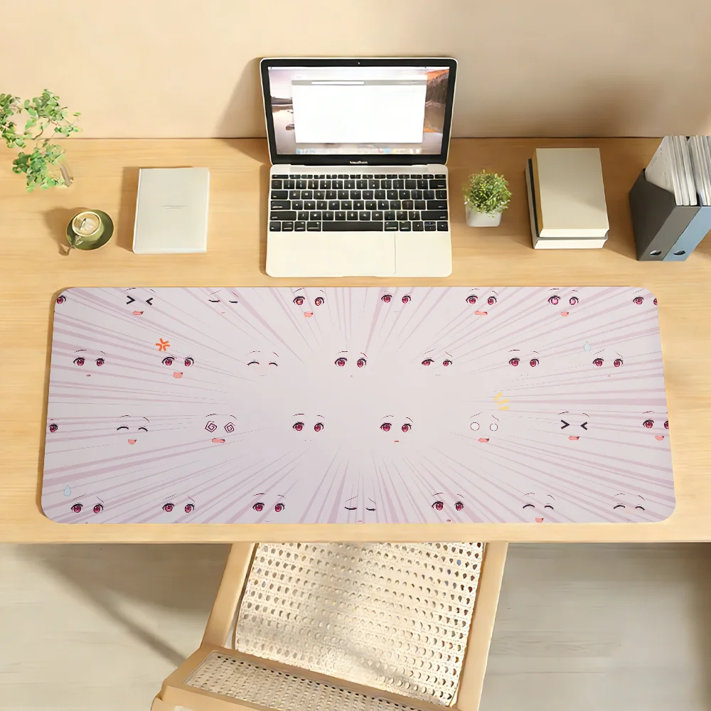 

Cute Manga Faces Mouse Pad Computer Laptop Rubber Non-slip Mouse Mat Mousepad Gamers Decoracion Desk Mat