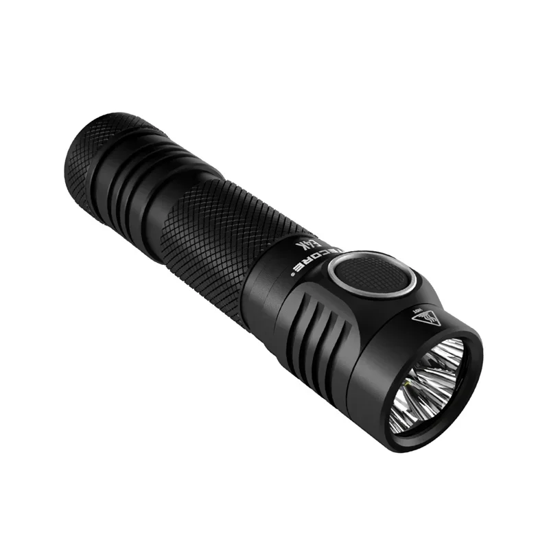 NITECORE E4K Rechargeable Compact EDC Flashlight CREE XP-12 V6 LED 4400Lumens With NL2150HPR Battery roch Light