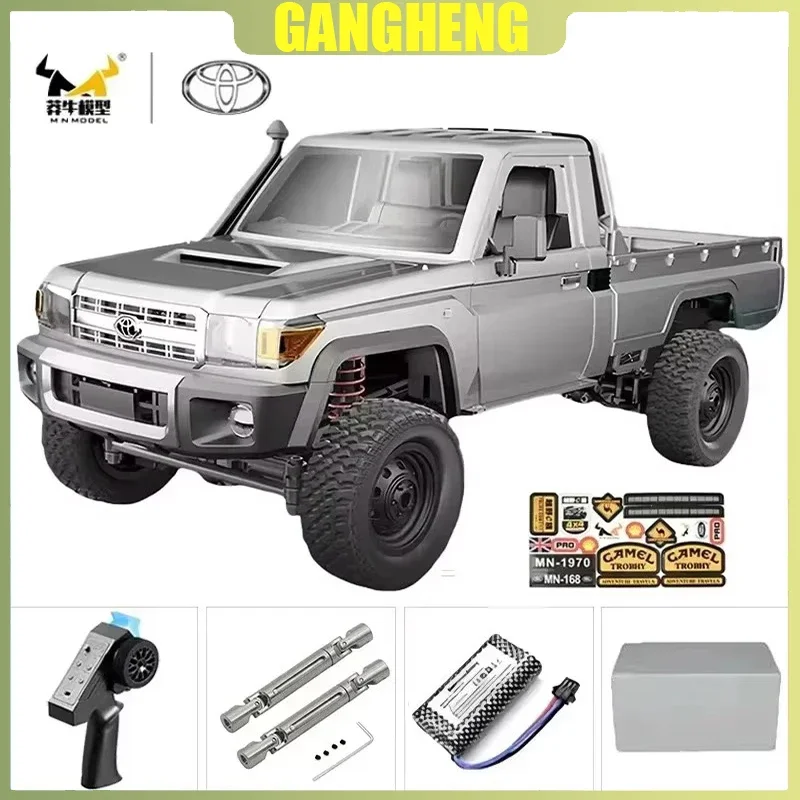 MN MN82 1:12 Retro Rc รถไฟ LED Full-scale จําลอง LC79 Professional 4WD รีโมทคอนโทรลรถกระบะ RC รถบรรทุกของเล่น