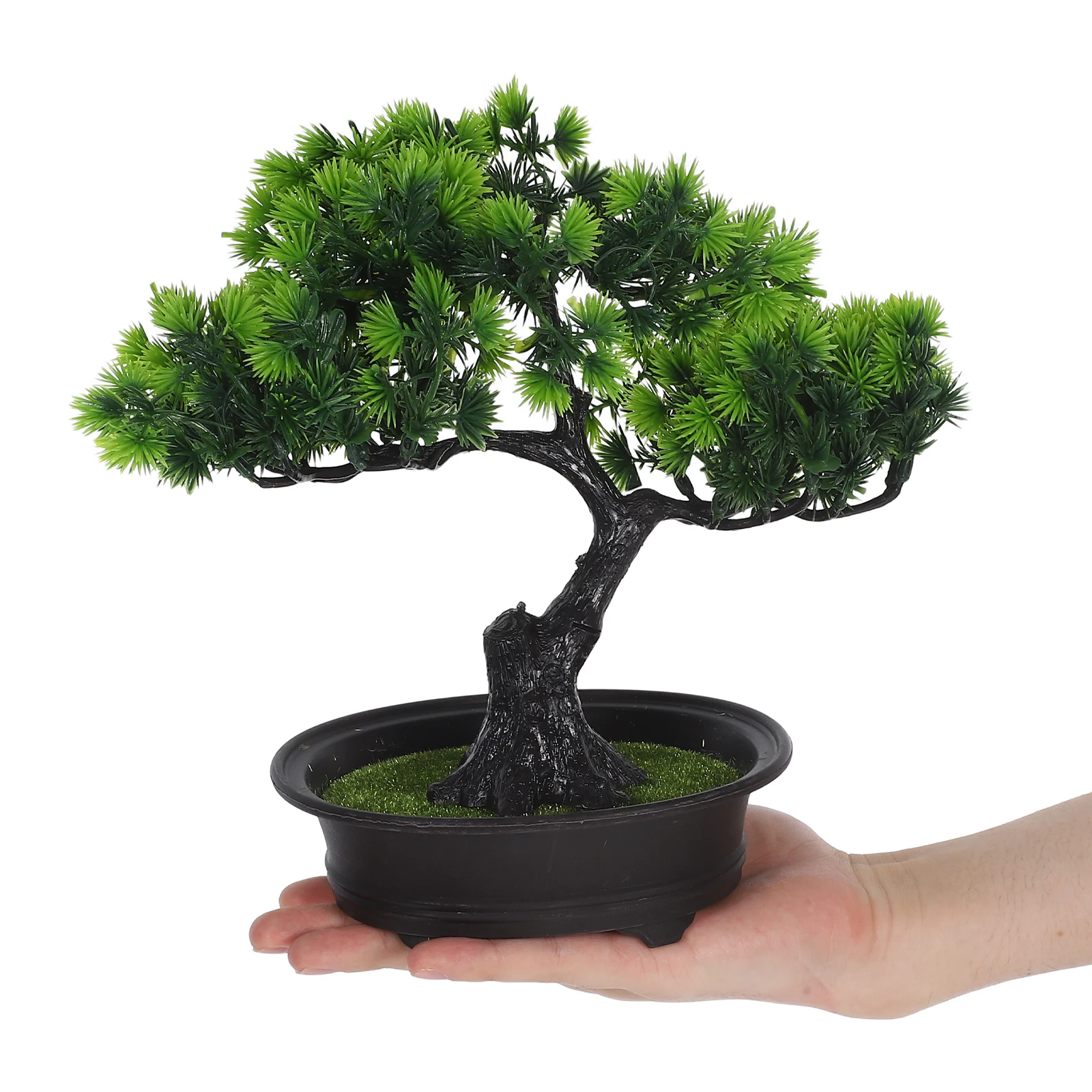 

Japanese Style Artificial Bonsai Tree Lifelike Fake Greenery Plant Small Desktop Decor for Indoor Spaces Zen Home Office