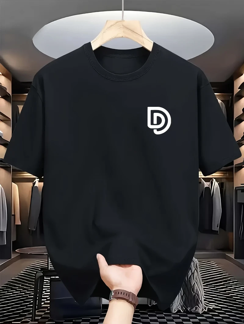 

D Mens Womens Fashionable Printed Short Sleeves Sports T High-end Luxury Is for Both Men and Women Top Y2k 2025 Summer Hot Sale