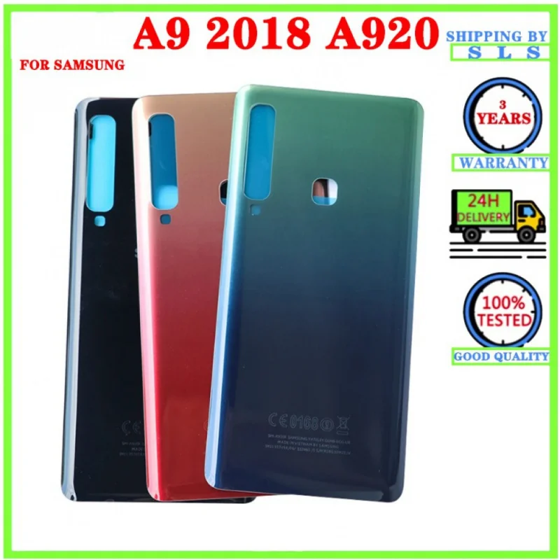 Full Housing For Samsung Galaxy A9 2018 A920F SM-A920 LCD Middle Frame Bezel Battery Back Cover Rear Door Housing Case