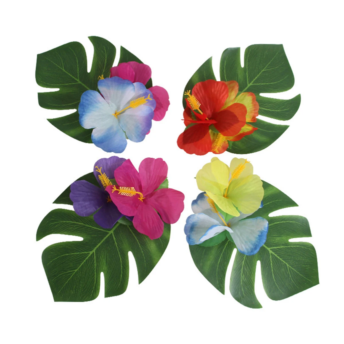 

30 Pcs Artificial Leaf Set Tropical Decoration Fake Brazil Monstera Leaves Home Office Gallery Flower Arrangement Durability