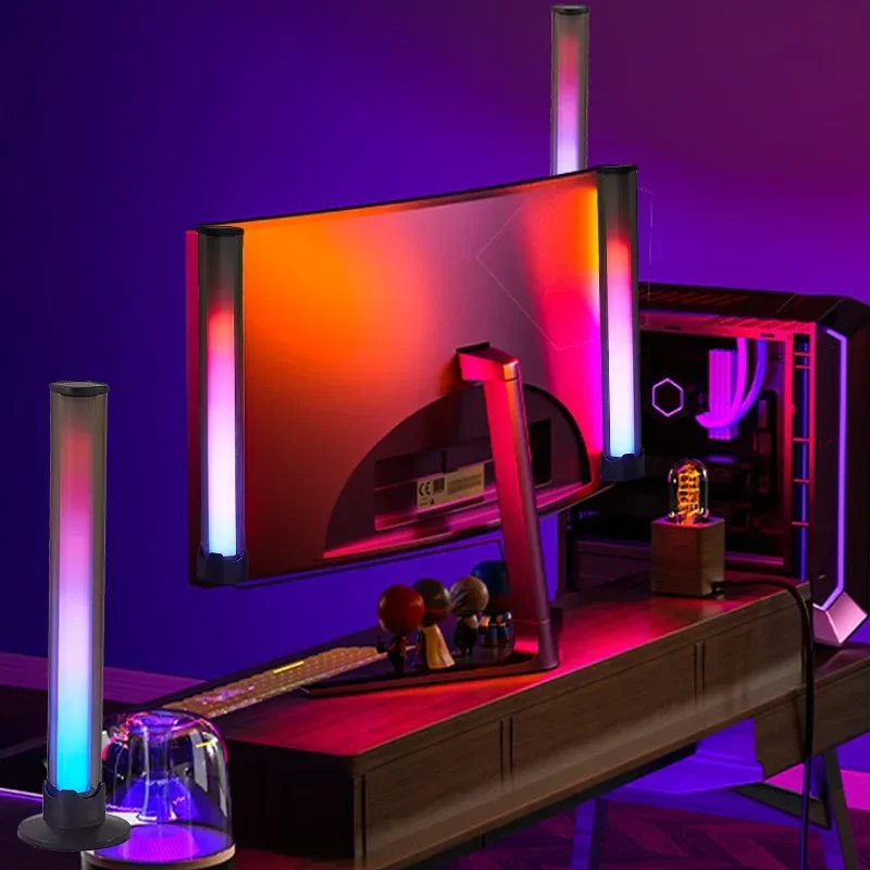 RGB Desktop Ilusão Atmosfera Luz, Música Rhythm Table, Controle Remoto, Aplicativo Inteligente, Computador Ewelink, Captador, Novo