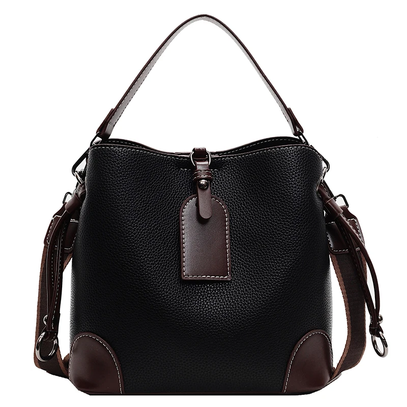

Fashion Women PU Leather Shoulder Bucket Bag Casual Female Handbags Messenger Bags High Quality Ladies Crossbody Bags for Women