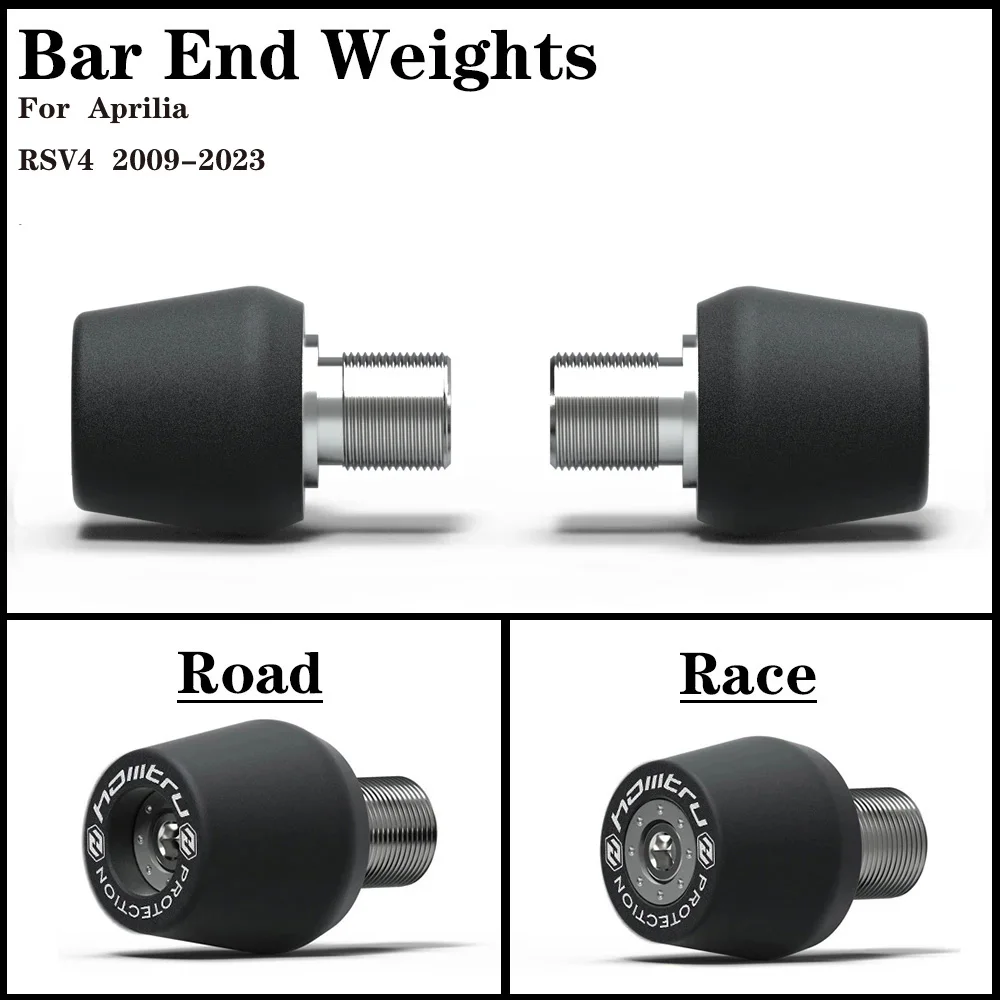 Motorcycle Handle Bar End Weight Grips Cap For Aprilia RSV4 RR RF 2009-2023