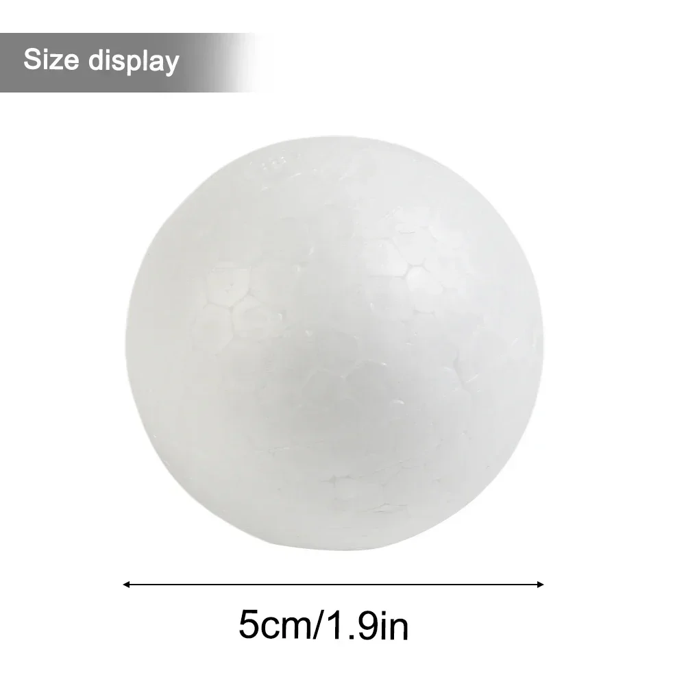 

Polystyrene Foam Ball Party Portable Practical Replacement Round Solid Spare Parts 10pcs 50mm-100mm High-quality