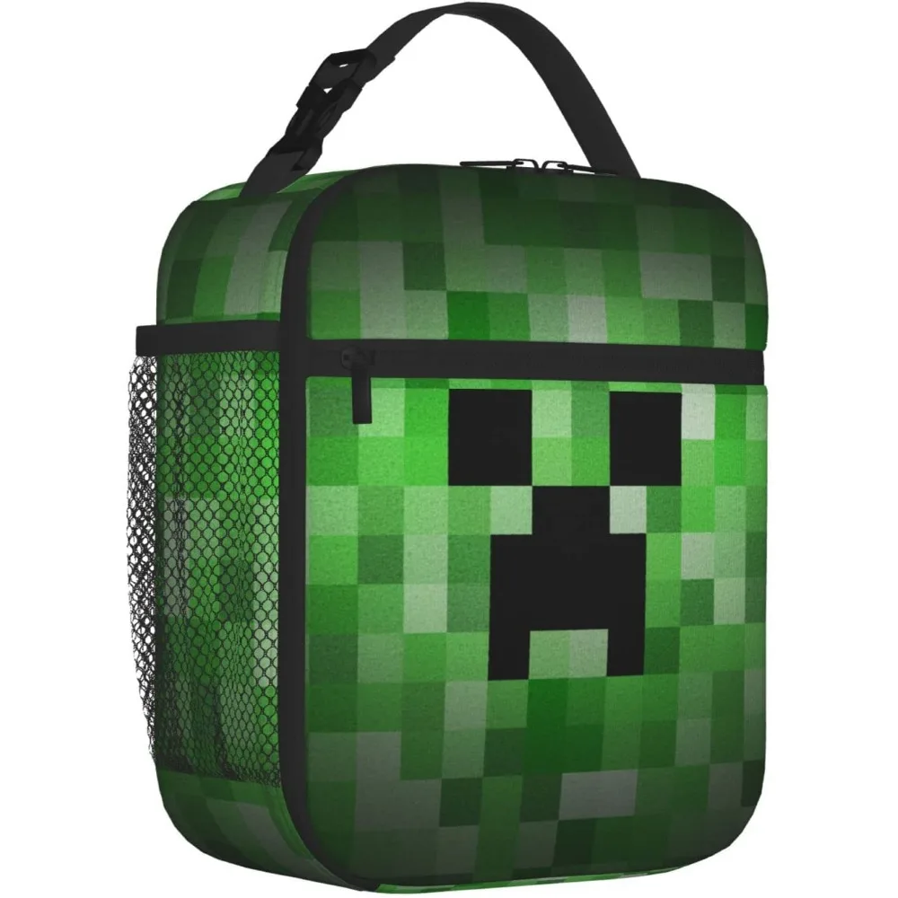 Pixel Spel Lunchbox Voor Mannen Vrouwen Volwassenen Kinderen Kleine Lunch Tas Voor Kantoorwerk Herbruikbare Draagbare Lunchbox Lunchbox Lunchtas Één Maat