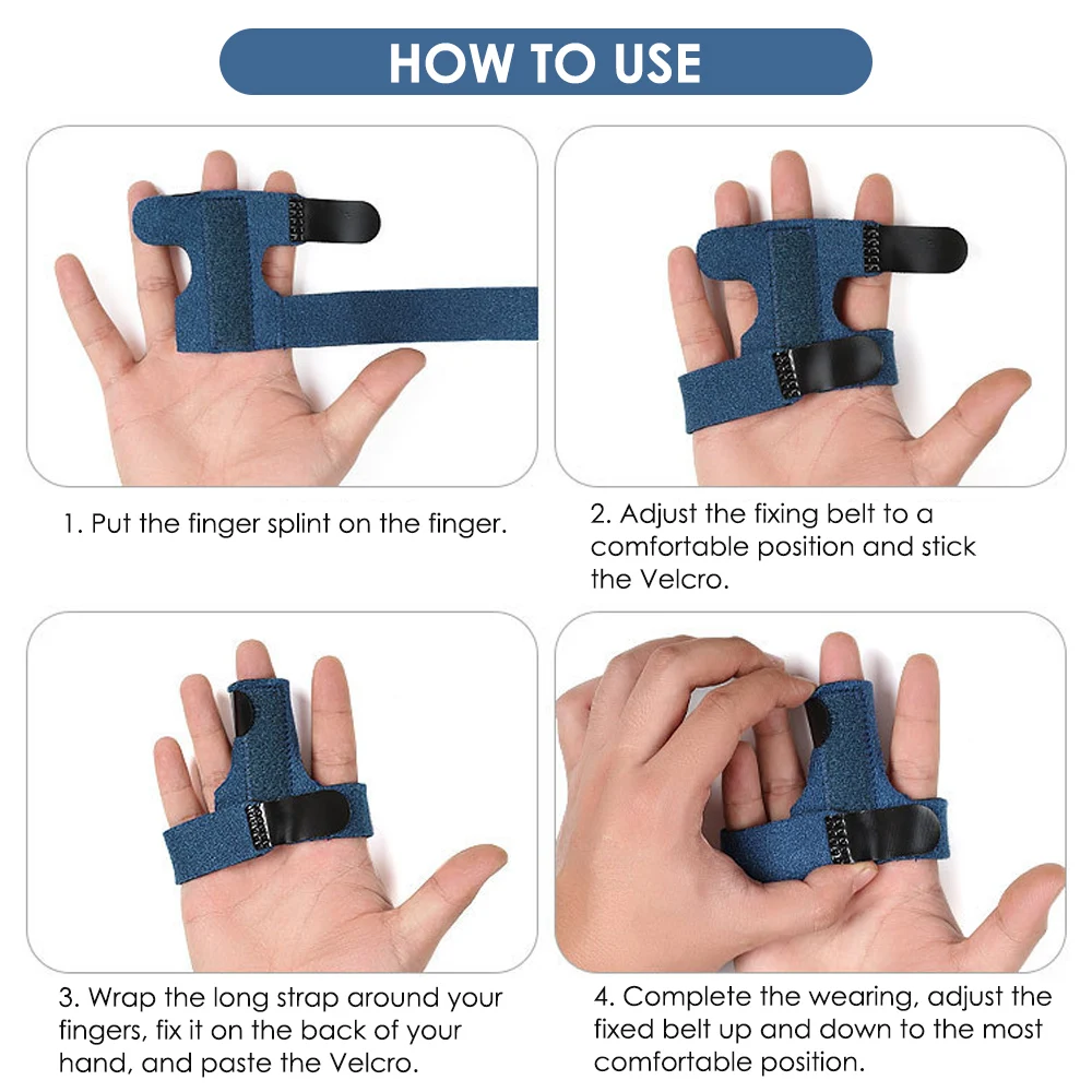 Pain Relief Trigger Finger Fixing Splint Straighten Brace Adjustable Sprain Dislocation Fracture Finger Splint Corrector Support