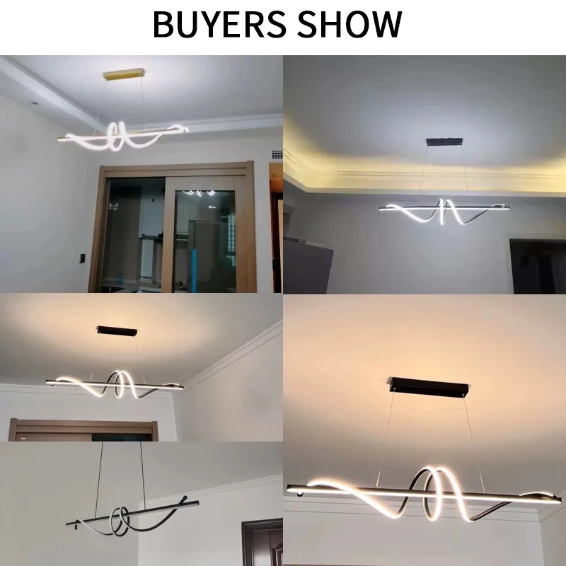 Imagem -06 - Lâmpada Led Suspensa Minimalista para Sala de Estar Luzes Modernas Pendentes Mesa de Jantar Cozinha Vestiário Escritório Decoração de Casa Móveis