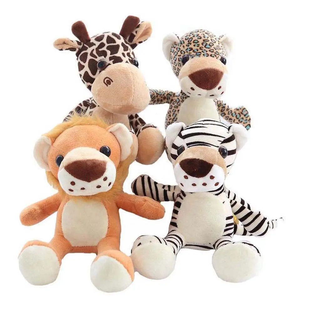 Cute 25CM Leopard Home Decoration Plush Pillow Giraffe Animal Plush Doll Plush Animal Toy Stuffed Toys Plush Toys