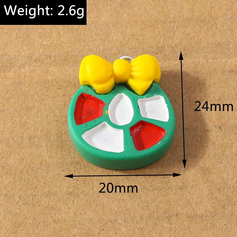 10 Stück Cartoon-Weihnachtsanhänger Schneemann Weihnachtsmann Hirsch Anhänger für die Herstellung von Ohrringen Halsketten DIY Weihnachtsgeschenk Schmuckzubehör – Detail 10