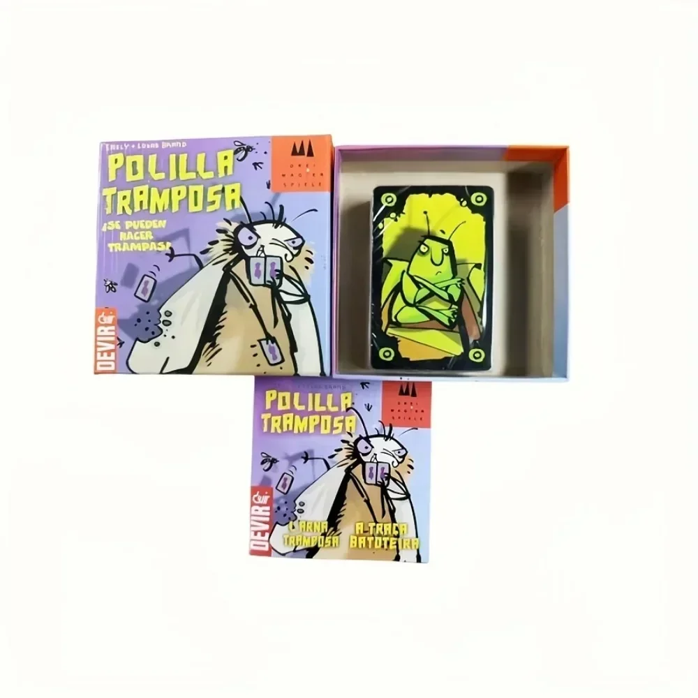 2025 POLILLA TRAMPOSA Spanish Cheating Moth German Cockroach Adult Children Leisure Party Game Creative Small Gifts